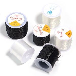 0.4-1.5mm Transparent Crystal Elastic Thread DIY Beading Stretch Cords For Jewelry Making Supplies Wire String Elastic Line
