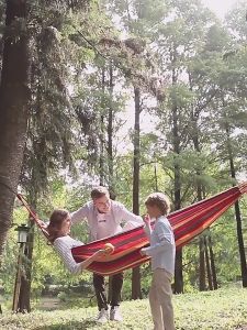 SK-C1228 Hammock Rainbow Ayunan Tempat Tidur Gantung Camping Hiking Outdoor