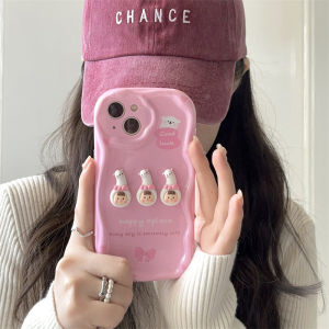 RLG Casing Ponsel Kartun Alpaca Transparan Buatan Tangan Soft Case Wanita Kompatibel untuk iPhone 13 XR 11 Pro Max