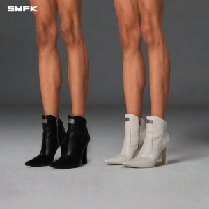 SMFK | Classic Leather Holographic High Heel Boots