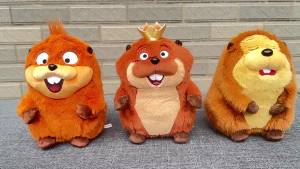 Potdemiel | 2026D Anime Hoppers Plush Cute King Georges Tom Lizard Plush Soft Stuffed Animal Beaver Plushie Doll Toy Birthday Gift Kid