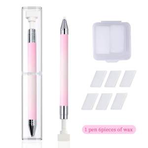 【SG Instock】Nail Art Decoration Suction Refillable Wax Pen Nail Point Dot Diamond/Sequin Crayon Pen Manicure Tools