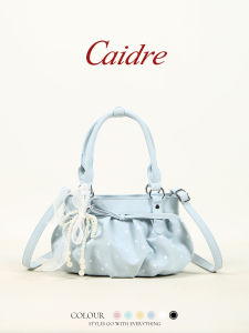 Caidre | Korean Style Dots Handheld Small Bag Bow Cloud Design Crossbody Shoulder Bag