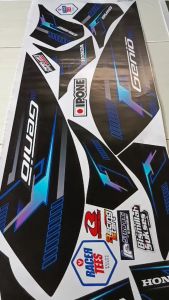 (cod) striping GENIO- sticker striping variasi list honda GENIO IP.G-01 design ip striping