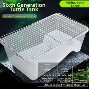 Covered Turtle Tank with Basking Platform