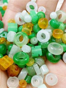 Mixed Color Abacus Beads Handmade DIY Jewelry Accessories Flat Beads Safety Buckle Spacer Beads Fashionable Trendy New Arrival
