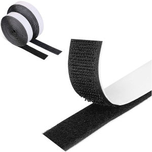 2/5/25M 20/25/50mm with Strong Glue Hook and Loop Self Adhesive Fastener Tape Nylon Sticker Loop Magic Sticke Disks Patches Tape