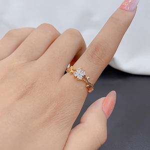 GL Fashionable Flower Butterfly Personalized Elegant Ring R5035