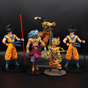 Anime Dragon Ball Z Super Saiyan Model Son Goku Scene PVC Action Figure 18cm Statue Collectible Toy Action Model Doll Kids Gifts