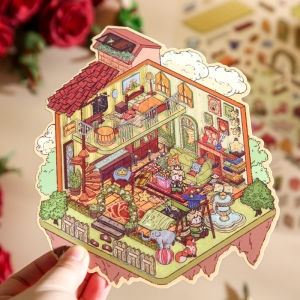 Yuxian | DIY 3D Fairy Tale House Miniature Scene Stickers