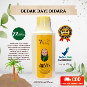 BEDAK BAYI BIDARA / Bedak Bayi 7 Bidara 100gr BPOM / Bedak Bidara Bayi / bidara bedak bayi / bedak bayi original/ bedak kemerahan / bedak biang bayi / bedak gatal-gatal / bedak