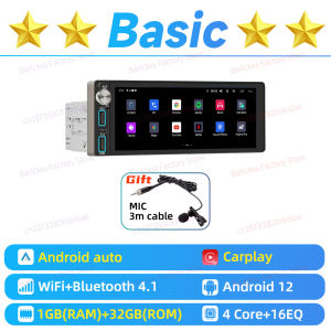 Android Car Stereo 6.86" CarPlay 1 Din Head Unit for Jeep Grand Cherokee 1996-1998 Radio Autoradio GPS Multimedia