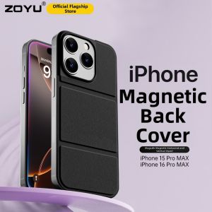 Zoyu | Magnetic Back Cover Ultra Thin Rotating Stand Case for iPhone 15/16