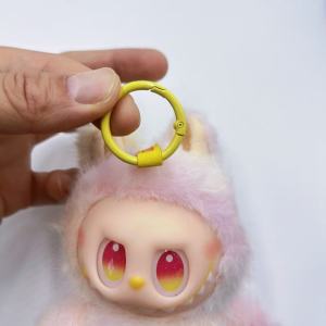 จี้กุญแจ Labubu ตัวการ์ตูนรักษาความปลอดภัย Loyalty ของตกหล่นไม่ได้ โซ่เสื้อกั๊กสำหรับหูฟัง อุปกรณ์เสริมดิจิทัล