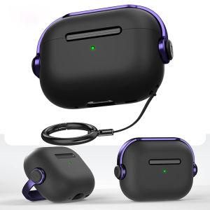 CrashStar Creative Rotable Lock Switch Soft Silicone AirPods Case For AirPods 1 2 3 AirPods Pro 2 4 InPods 12 i12 Wireless Bluetooth Headset Headphones Earphone Shockproof Cover Casing Shell With Free Lanyard