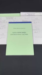 Giấy giới thiệu sinh hoạt Đảng tạm thời