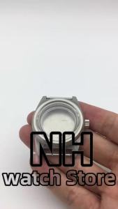 38mm Silver Black Rose gold Brushed Watch case flat sapphire glass/Dome-shaped glass Fits NH35 36 ETA2824 PT5000 movement