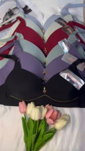 บราดันทรงไร้ตะเข็บ ไร้โครง  ไร้ฟองน้ำ คัพBC สายปรับได้ 3ตะขอ คุณภาพสูง ทรงใหญ่ ไม่อับชื้น นื้อผ้าลื่น[36-46]