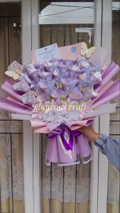 glaucous.craft Buket Uang Kuncup 15-25 Lbr Medium & Large - Wisuda Ulang tahun Lamaran Hadiah