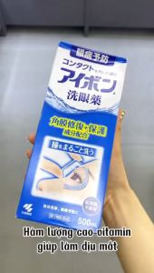 Nước Rửa Mắt Eyebon W Vitamin Kobayashi 500ml Nước Rửa Mắt Nhật Bản Bảo Vệ Giác Mạc Hỗ Trợ Mắt Sáng Khỏe