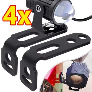 1/4Pcs Motorcycle Spotlight Mount Universal Adjustable Bracket for Scooter E-Bike Fender LED Fog Light Holder Metal Moto Accessory