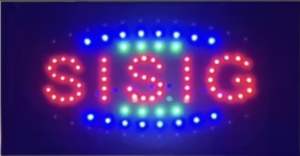 Led lights hanging display