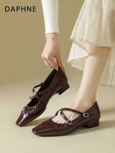 Daphne | French Vintage Style Mary Jane Shoes Square Toe Fall New Design