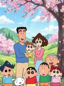 Bandai | Linda Pintura de Diamantes 5D DIY de Crayon Shin-chan Decoración Estética para el Hogar Sala de Estar Dormitorio Bar Regalo