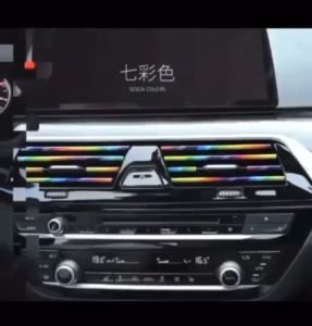 Car Interior Aircond Strip Lining 10 PCS Colors Chrome Stylish Design Decorative Line