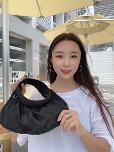 TOPI WANITA Summer Empty Top Hat Womens Sunscreen Hat Anti-Ultraviolet All-match Outdoor Sunshade