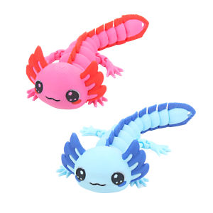 3D printed cute salamander with movable joints party gifts artistic handicrafts and figurines