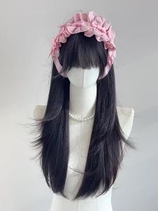 SHANGE | Natural Front Bangs High Layering Breathable Youthful Fluffy Full Wig Long Straight Hair