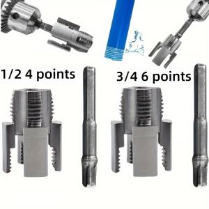 1/2" & 3/4" PPR Universal Water Pipe Tap with Integrated Inner/Outer Thread Alloy Steel Anti-Corrosion Smooth Operation
