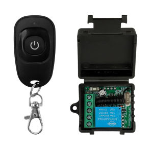 Kebidumei | 433MHz DC 12V 1CH Relay Module Receiver EV1527 Wireless Remote Control Switch for Garage Gate Motor Light Lamp DIY