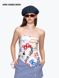 ANN ANDELMAN | Silk Off-Shoulder Backless Strapless Top