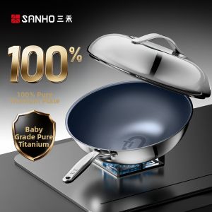 Sanho | Coating-Free Titanium Frying Pan