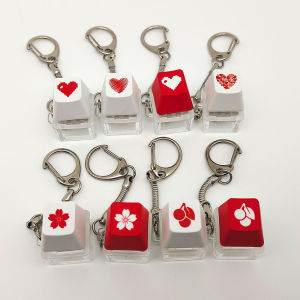 Mobile Phone Pendant Novelty Slow Pressure Pop Fidget Key Ring Press Fingertip Toy Cute Kawaii Keychain Keyboard Tapping