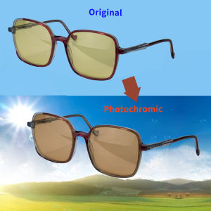 SHINU | SHINU Night Driving Glasses Acetate Frame Woman Photochromic Sunglasses Day Blue Light Computer Glasses Big Size 144mm