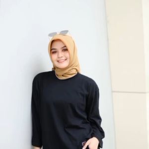 Kaos Wanita Oversize Hitam Polos & Motif Terlaris Baju Atasan Oversize Cewek