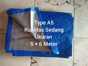 terpal plastik type A5 ukuran 5 × 6 meter