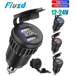 Motorcycle USB Charger DIN Hella Socket QC3.0 Charge Adapter For BMW G310R G310GS R1200GS R1250GS K1200LT/GT F800GT F900R/XR