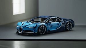 Bule Bugatti 1:8 Bricks High Difficulty Mechanical Group Model Assembling Super Buildingblock Car Model Build Blocks COD