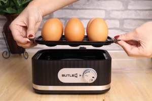 เครื่องต้มไข่ อัจฉริยะ ระบบตั้งได้ตามความสุก BUTLER รับประกันสินค้า 1 ปี