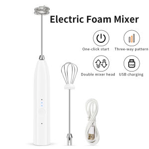 Wireless Milk Frother Baking Mixer Egg Beater Handheld Electric Blender Coffee Maker Whisk Mixer Cappuccino Cream Frother Mixing