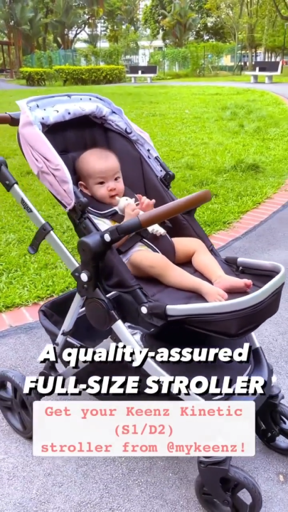 Keenz Kinetic S1 Single Stroller (stylish, versatile, mosquito net