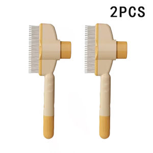 Pet hair removal brush cat and dog hair beauty pet accessories long hair cat and dog comb bath brush pet supplies