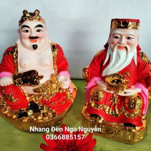 Tượng Thần Tài Thổ Địa màu đỏ nhiều size