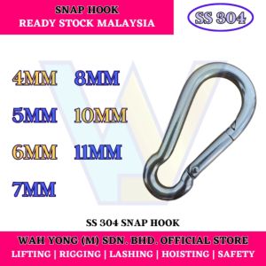 STAINLESS STEEL 304 SNAP HOOK / SPRING HOOK (4MM - 11MM)