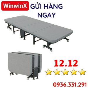 Giường sofa gấp gọn 8 bánh xe di chuyển dễ dàng giường gấp khung sắt (2 mẫu) chắc chắn nệm cứng chống nún chống bám bụi - King Store