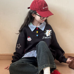 BUBBLECHICKEN | Korean Style Girls Hoodie and Jeans Outfit Long Sleeve